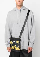 Versace baroque-pattern print messenger bag