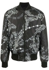 Versace baroque-print bomber jacket