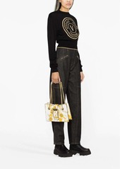 Versace baroque-print faux-leather shoulder bag