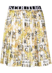 Versace baroque-print pleated skirt