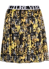 Versace Logo Couture pleated miniskirt