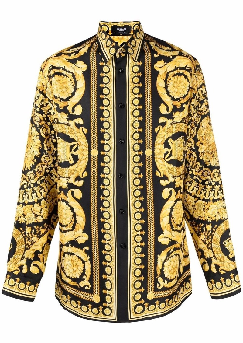 Versace Barocco silk shirt