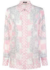 Versace Baroque Print Silk Twill Shirt