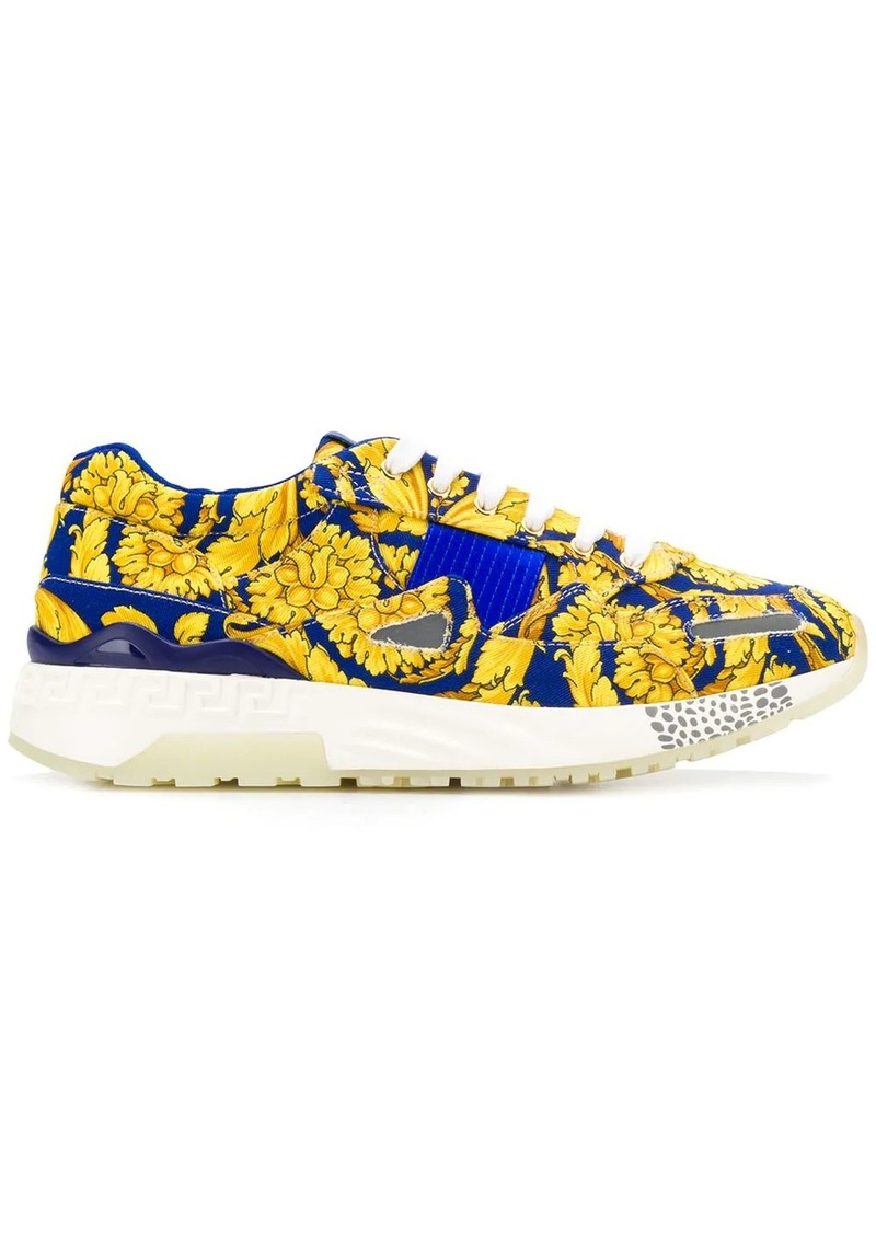 versace baroque print sneakers