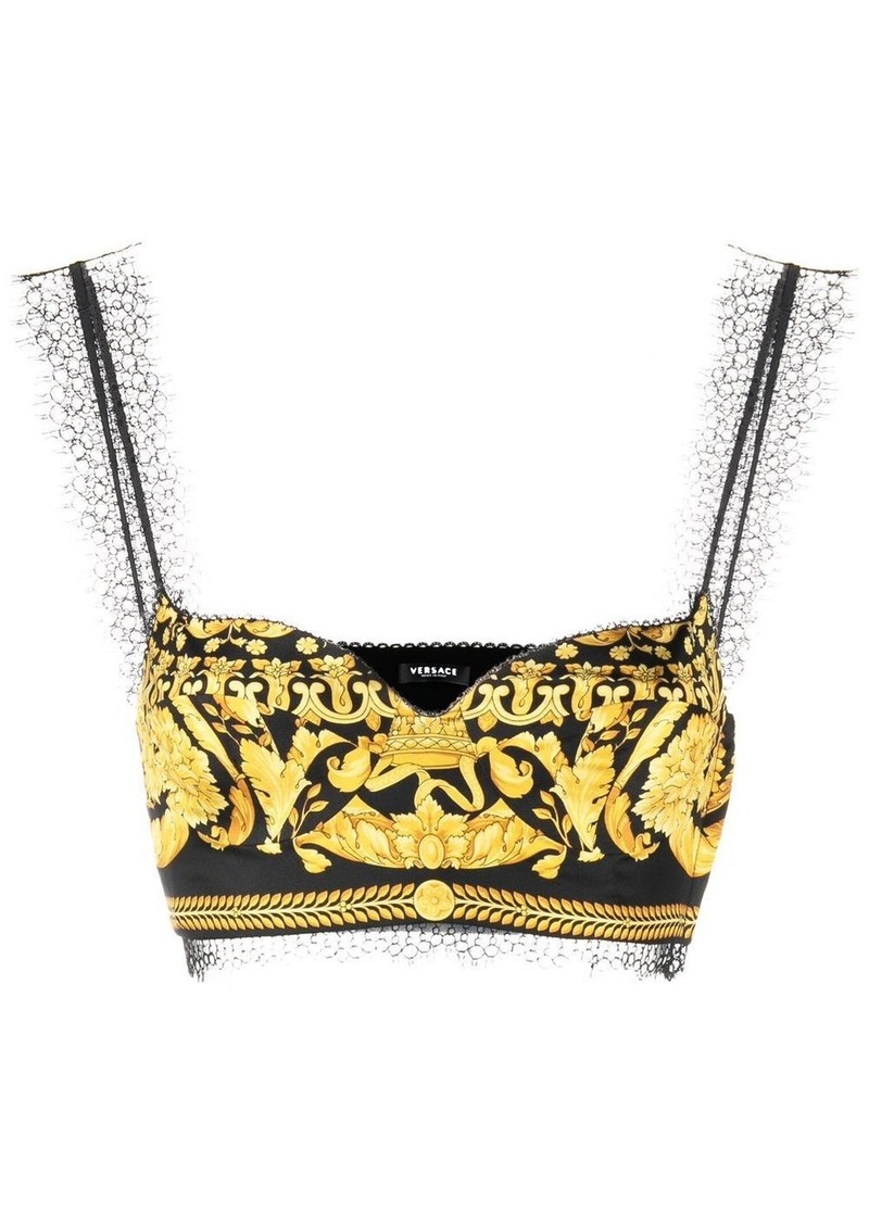 Versace baroque-print top