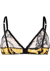 Versace Barocco triangle bralette