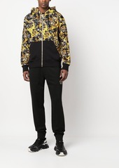 Versace Baroque-print zip-up hoodie