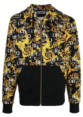 Versace Baroque-print zip-up hoodie