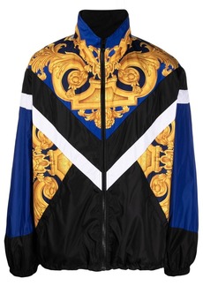 Versace Baroque-print zip-up jacket