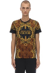 Versace Baroque Printed Cotton Jersey T-shirt