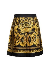 Versace Baroque Printed Silk Twill Skirt