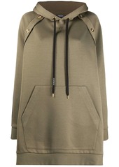 Versace bi-colour oversized hoodie