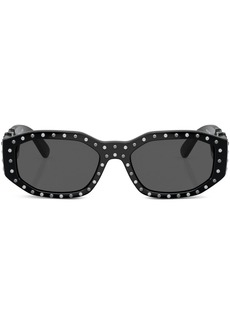 Versace Biggie stud-embellished sunglasses