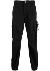 Versace Black Cargo Pants with Drawstring in Cotton Woman