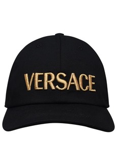 Versace Black cotton hat