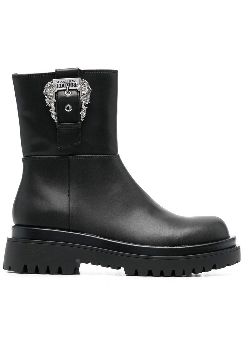 Versace buckled ankle boots