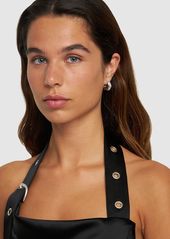 Versace Bulk Crystal Hoop Earrings