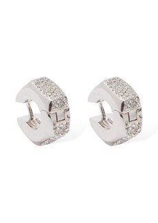 Versace Bulk Crystal Hoop Earrings