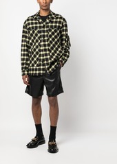 Versace button-down checked shirt jacket