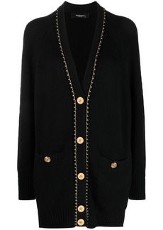 Versace button-fastening long-sleeve cardigan