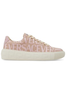 Versace Canvas & Cotton Sneakers