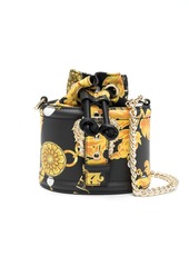 Versace Chain Couture-print bucket bag