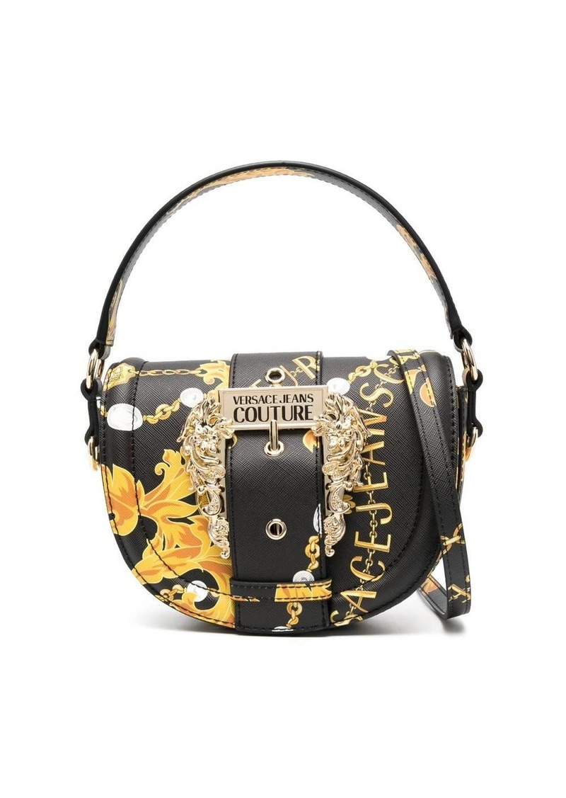 Versace Chain Couture-print shoulder bag