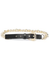 Versace chain-link leather belt