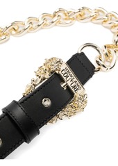 Versace chain-link leather belt