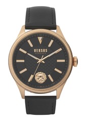 Versace Colonne Leather Watch