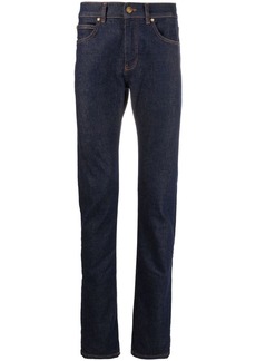Versace contrast-stitch slim-cut jeans