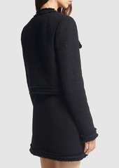 Versace Cotton Blend Tweed Jacket