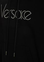 Versace Cotton Jersey Logo Hoodie