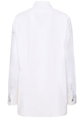 Versace Cotton Poplin Shirt W/ Logo Detail