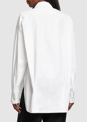 Versace Cotton Poplin Shirt W/ Logo Detail