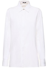 Versace Cotton Poplin Shirt W/ Logo Detail