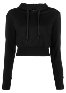 Versace cropped cotton hoodie