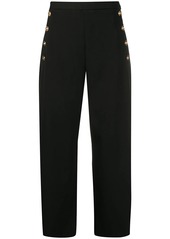 Versace cropped wide-leg trousers