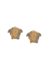 Versace crystal-embellished Medusa clip-on earrings