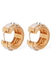 Versace Crystal Hoop Earrings