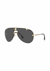 Versace curved pilot-frame sunglasses
