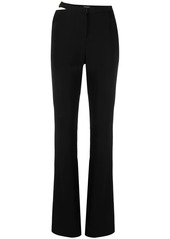 Versace cut-out flared trousers