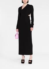 Versace cut-out hooded maxi dress