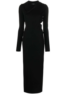 Versace cut-out hooded maxi dress