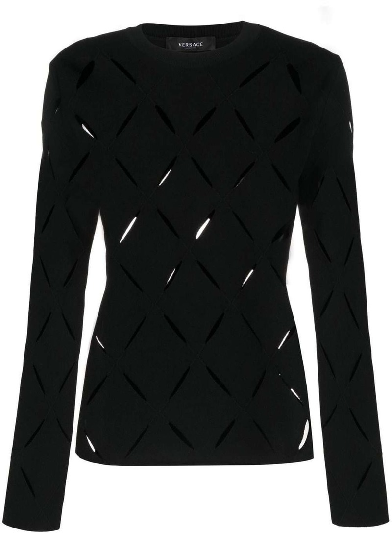 Versace cut-out knitted jumper