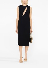 Versace cut-out sleeveless midi dress