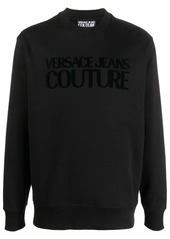 Versace debossed-logo cotton sweatshirt