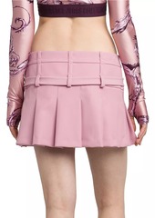 Versace Double Belt Miniskirt