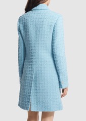 Versace Double Breast Tweed Coat