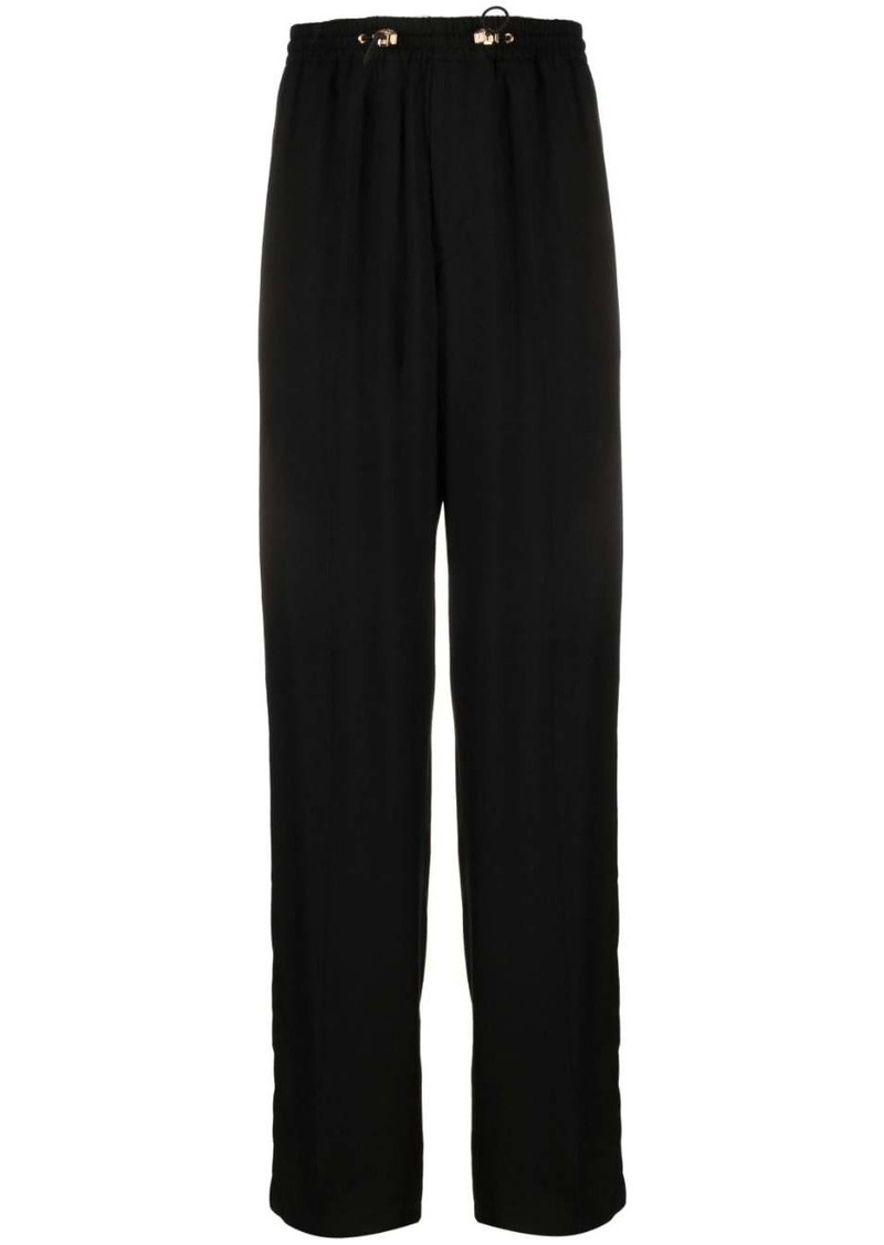 Versace drawstring-fastening cotton track pants